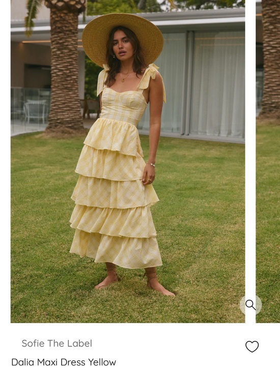 Sofie The Label Dresses & Skirts - Sofie The Label Dalia Maxi Dress Yellow
Size Small